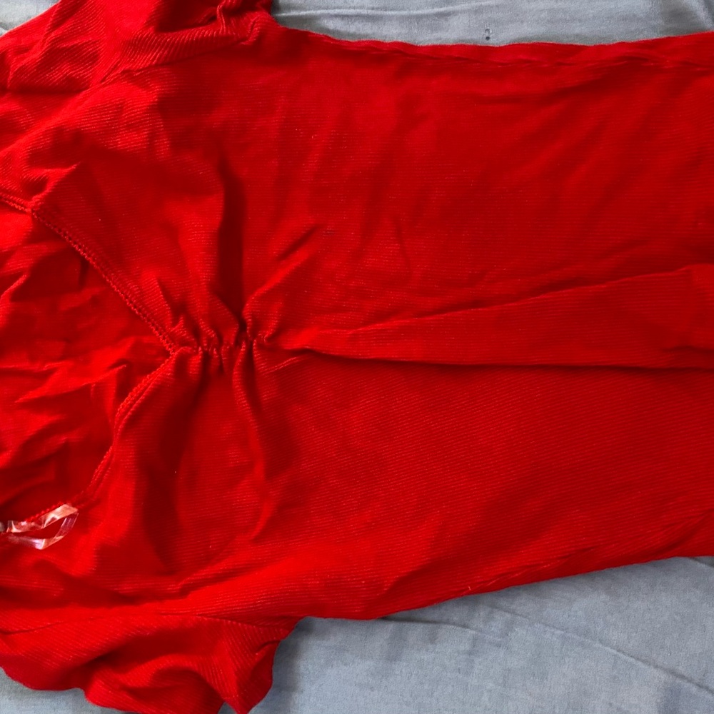 Active USA Bold Red Knit Top